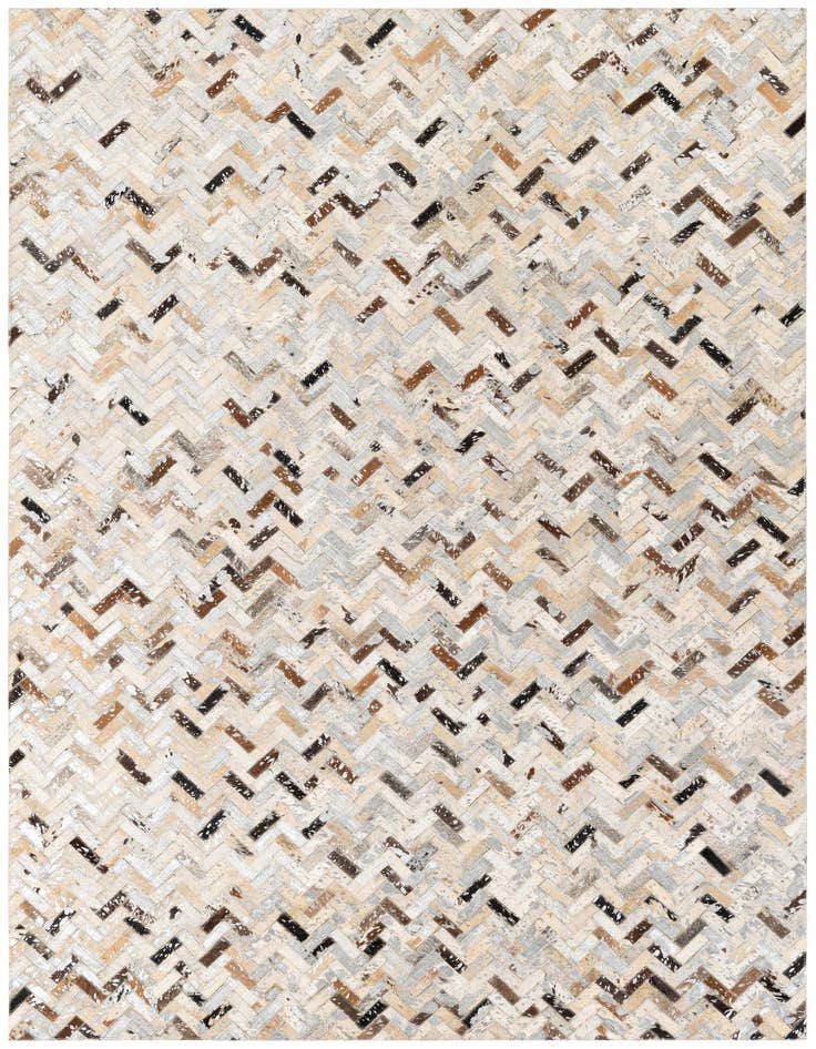 Detail image of 5' 3 x 7' 8 Cowhide Stocks Rug