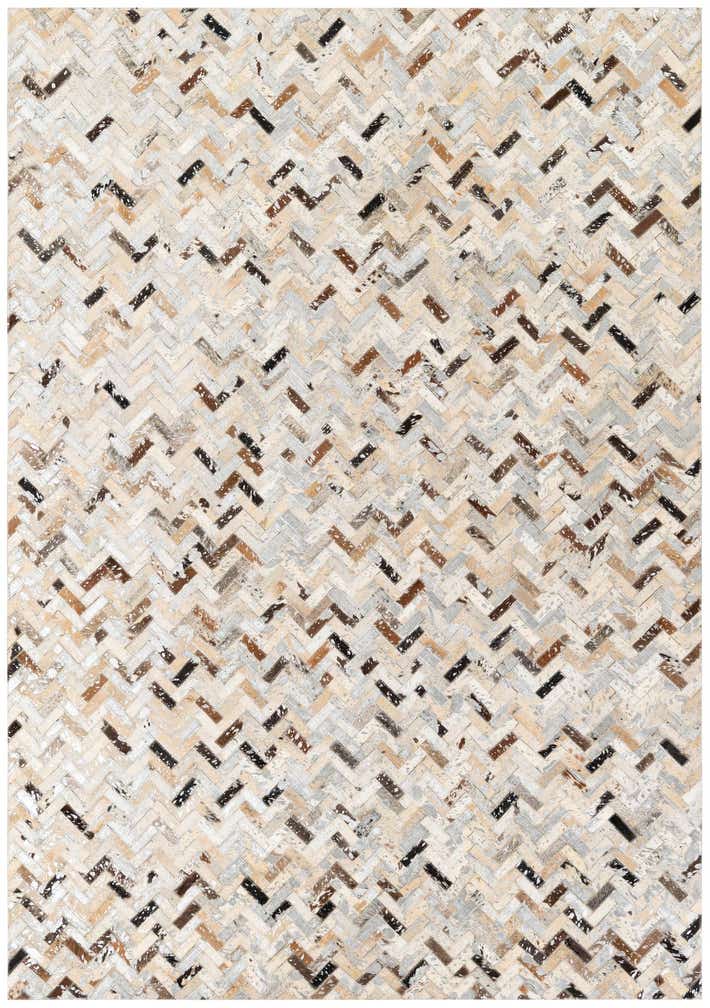 5' 3 x 7' 8 Cowhide Stocks Rug
