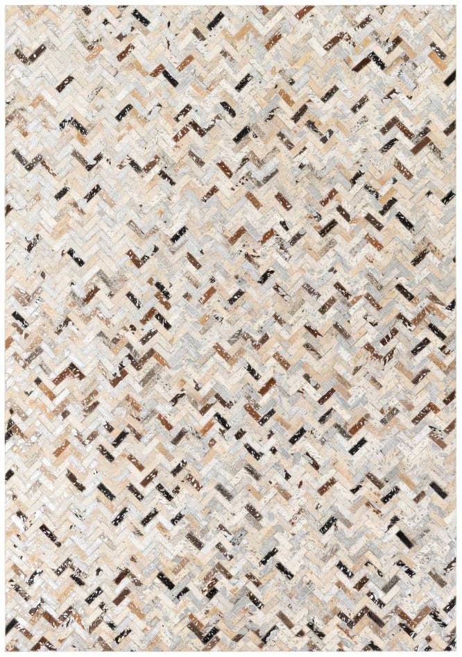 Detail image of 5' 3 x 7' 8 Cowhide Stocks Rug
