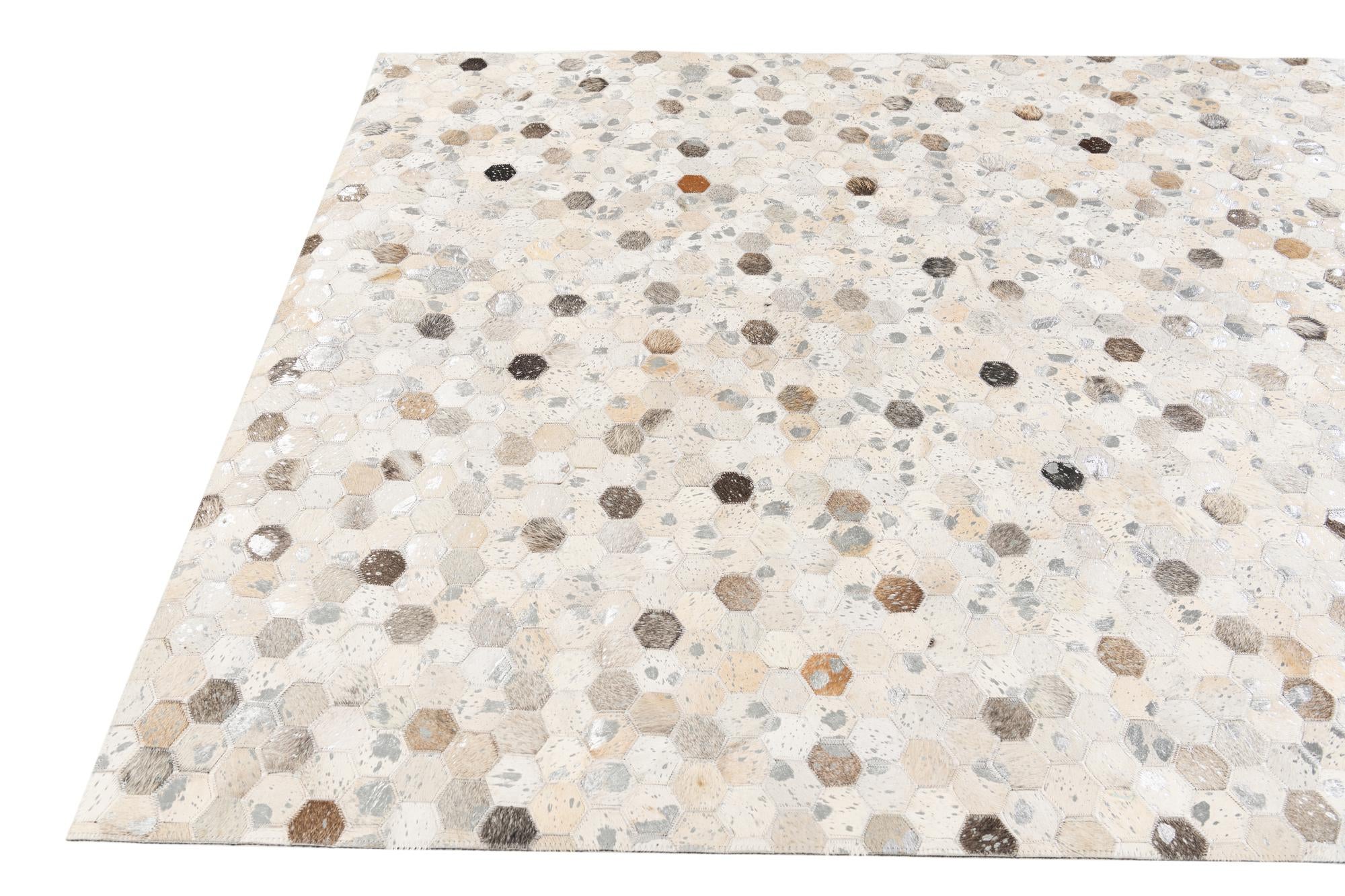5' x 8' Cowhide Stocks Rug