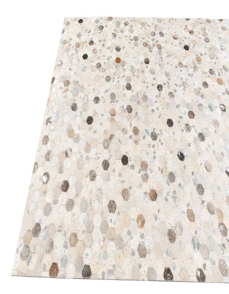 Detail image of 5' x 8' Cowhide Stocks Rug