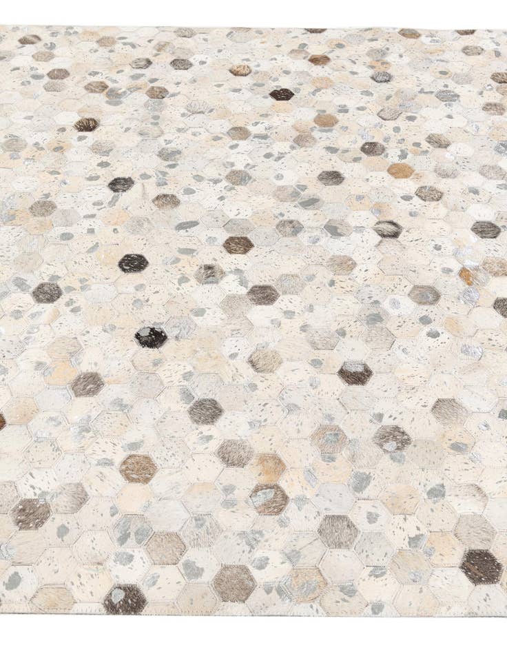 Detail image of 5' x 8' Cowhide Stocks Rug