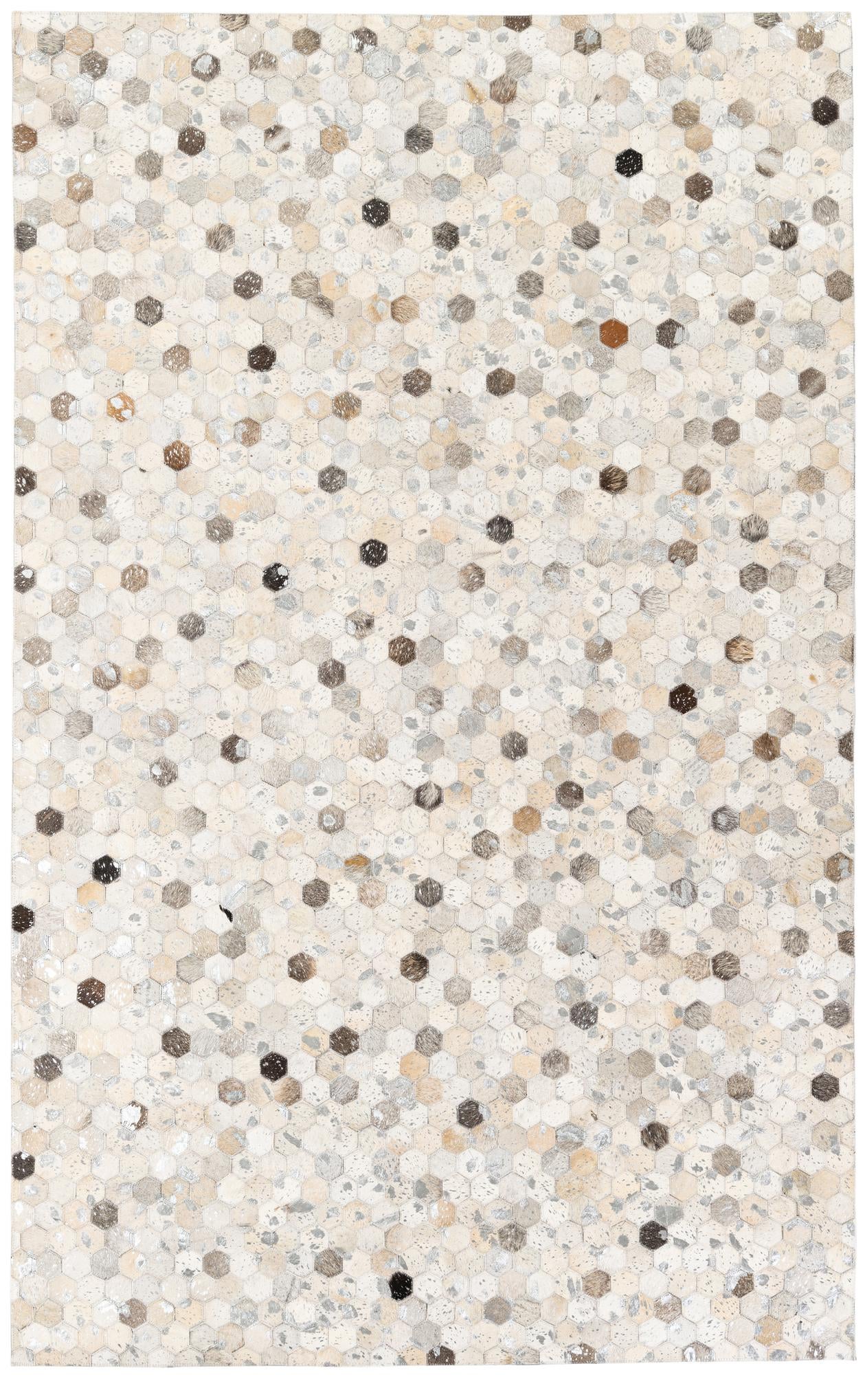 5' x 8' Cowhide Stocks Rug
