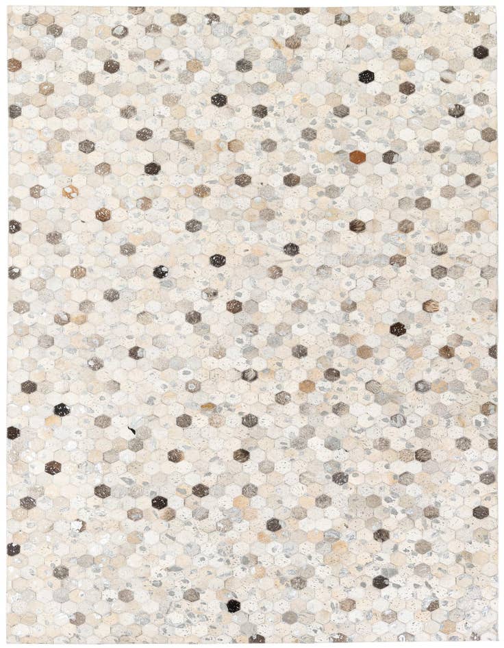 Detail image of 5' x 8' Cowhide Stocks Rug