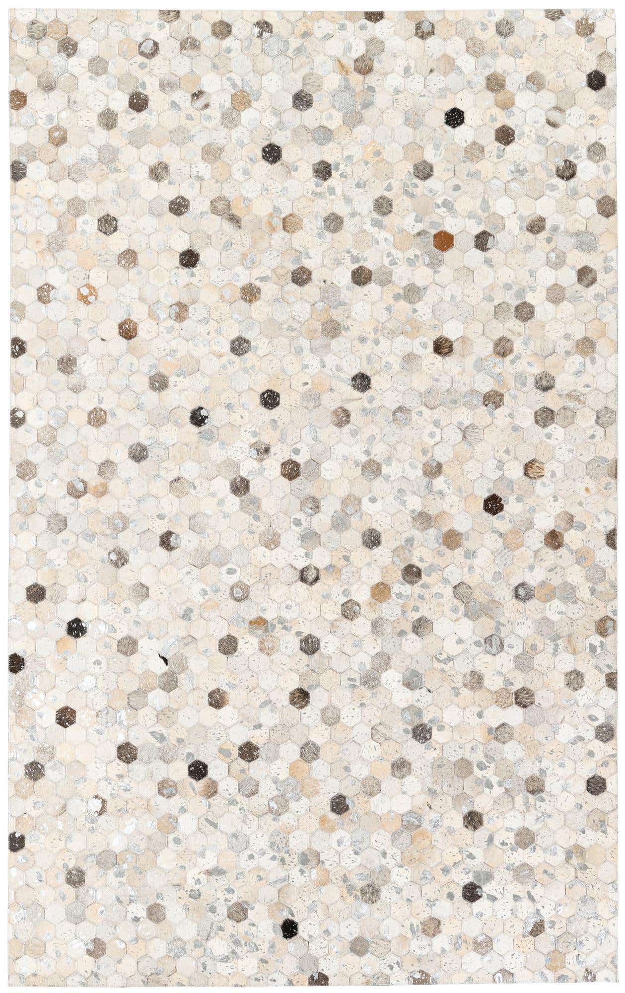 5' x 8' Cowhide Stocks Rug