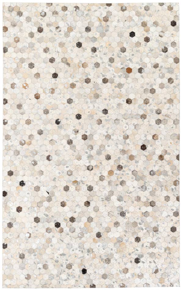 Detail image of 5' x 8' Cowhide Stocks Rug