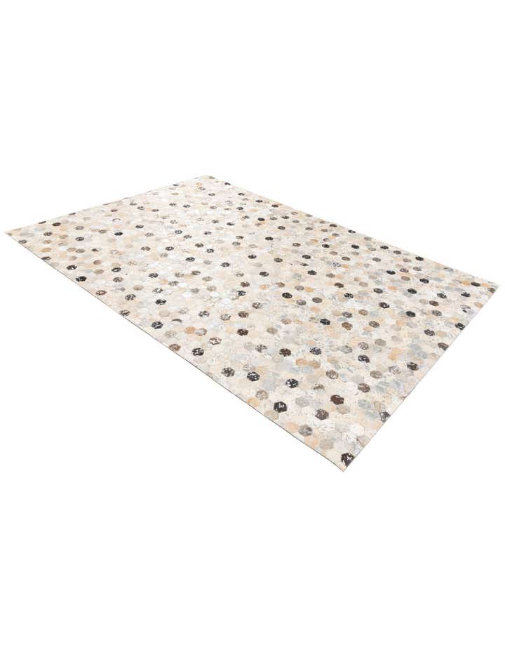 5' 3 x 7' 7 Cowhide Stocks Rug