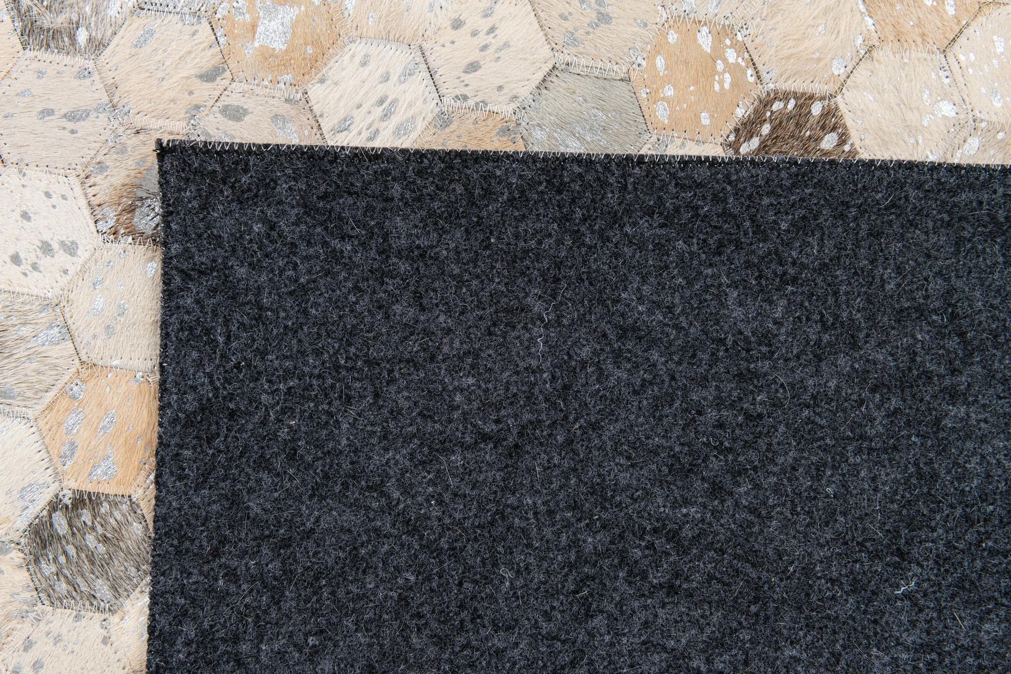 5' 3 x 7' 7 Cowhide Stocks Rug