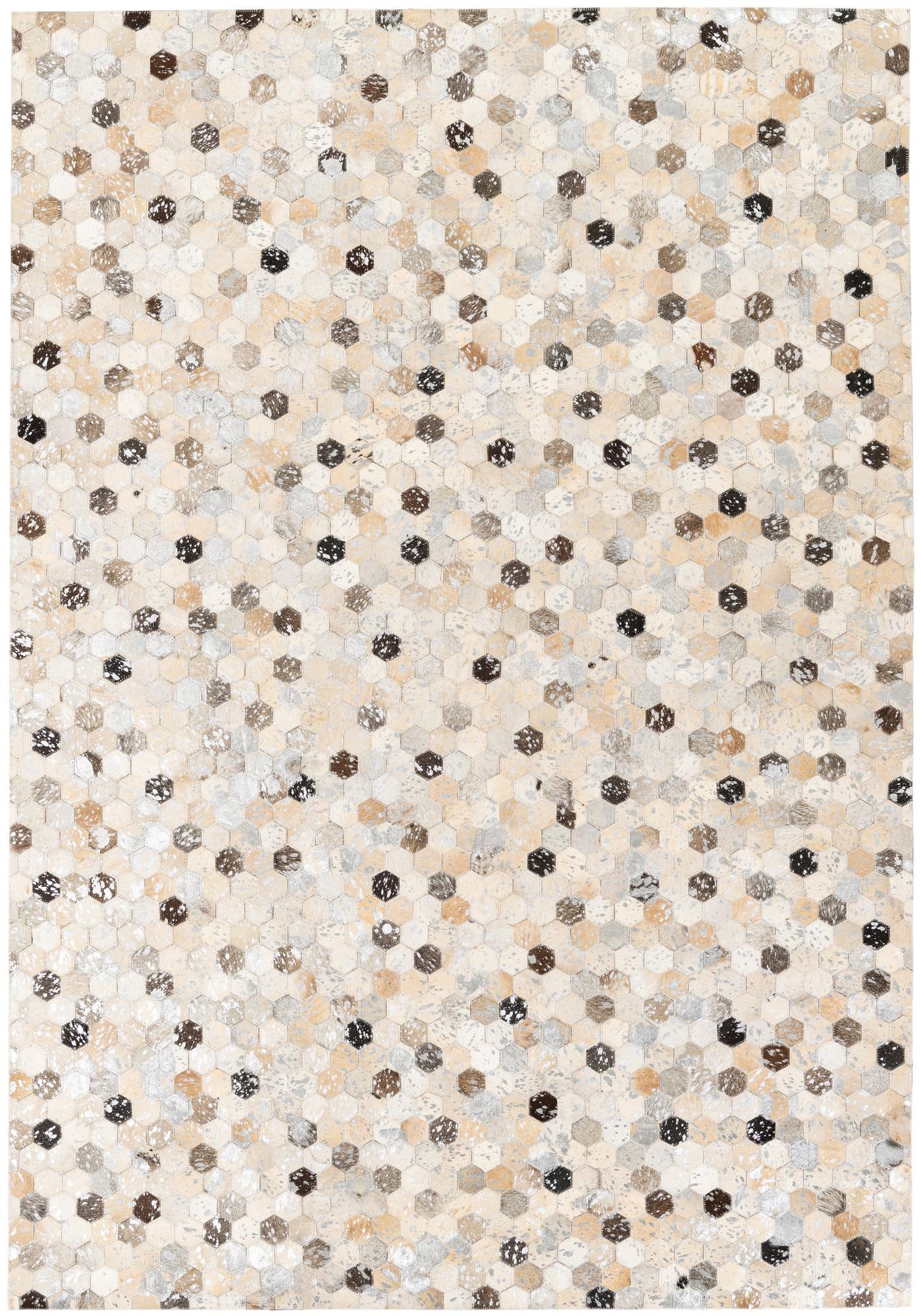 5' 3 x 7' 7 Cowhide Stocks Rug