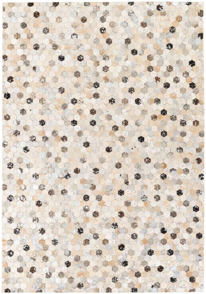 5' 3 x 7' 7 Cowhide Stocks Rug