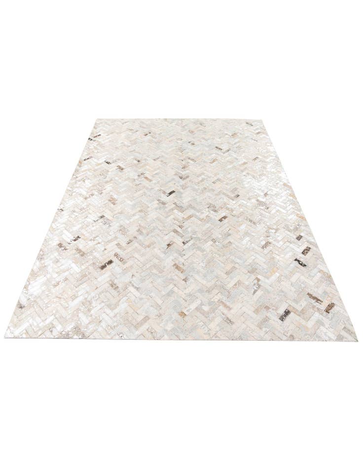 Detail image of 5' 4 x 7' 6 Cowhide Stocks Rug
