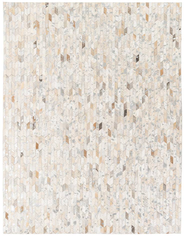 Detail image of 4' 11 x 8' Cowhide Stocks Rug