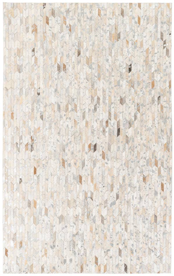 Detail image of 4' 11 x 8' Cowhide Stocks Rug