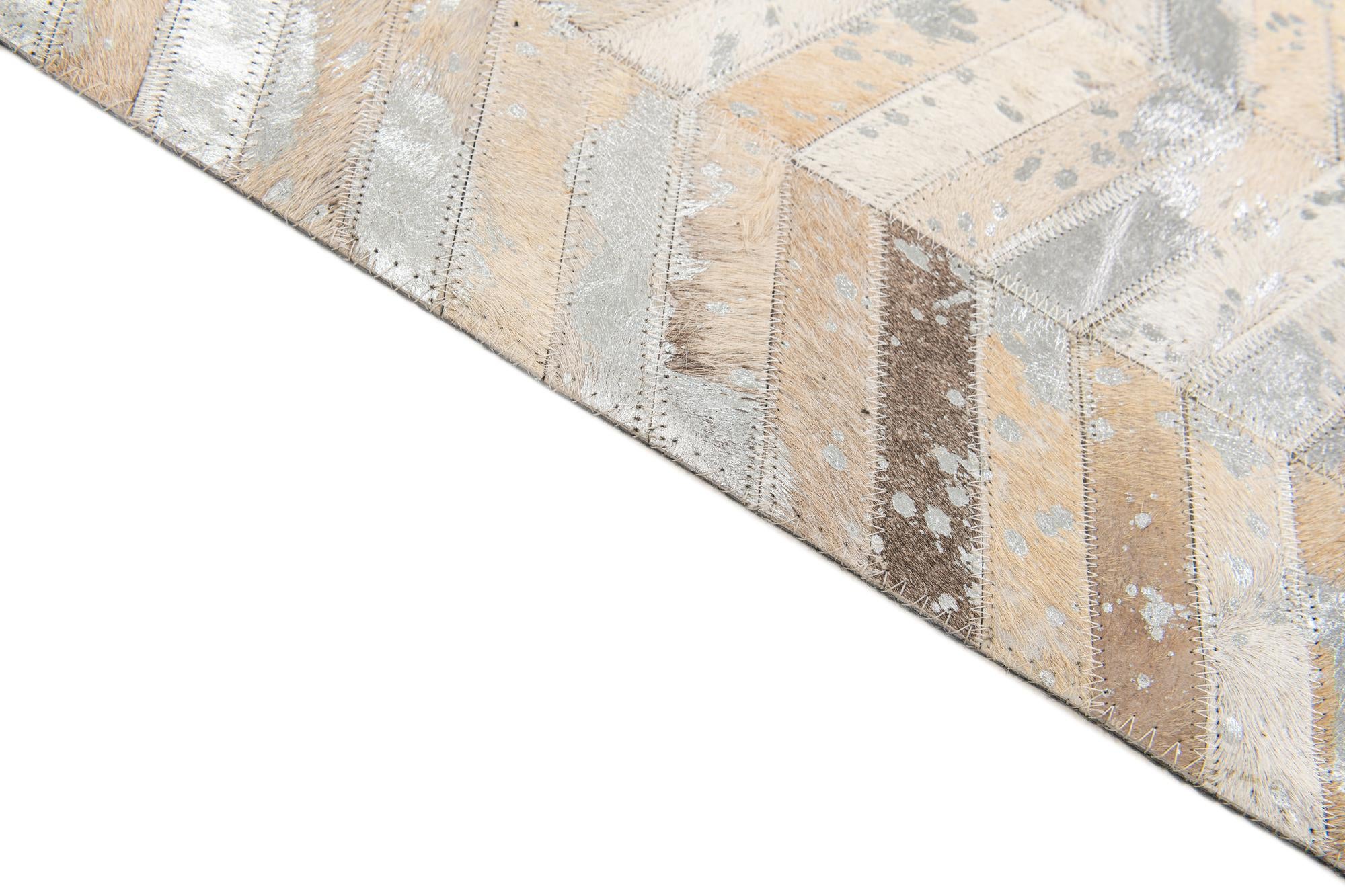 5' 6 x 7' 7 Cowhide Stocks Rug