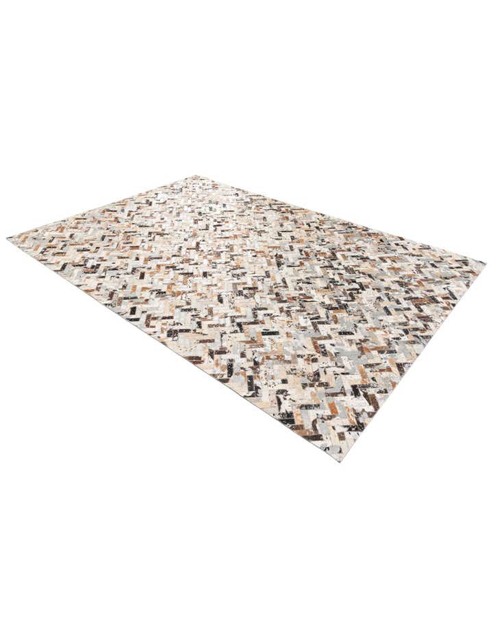 5' 2 x 7' 6 Cowhide Stocks Rug