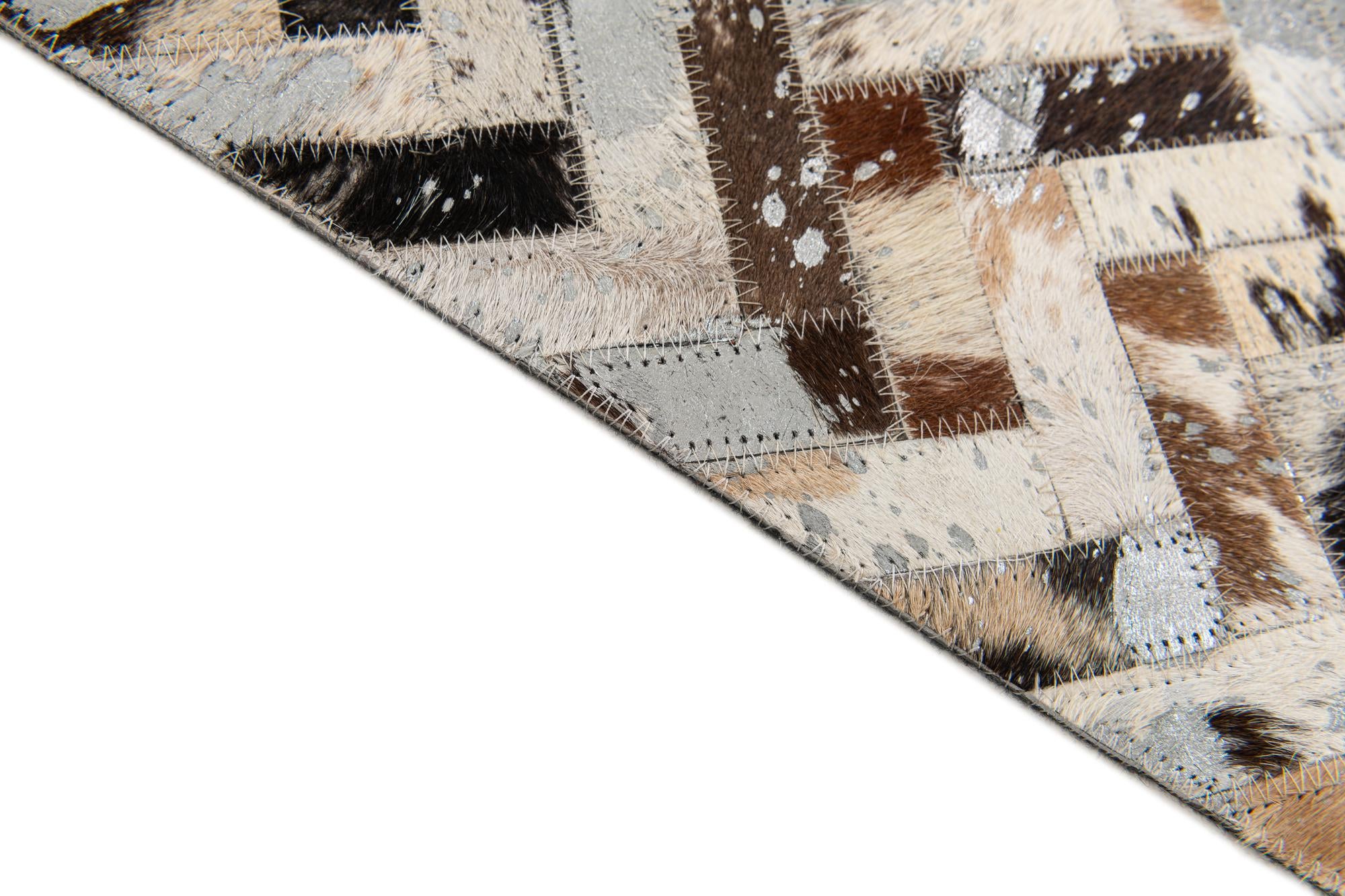 5' 2 x 7' 6 Cowhide Stocks Rug