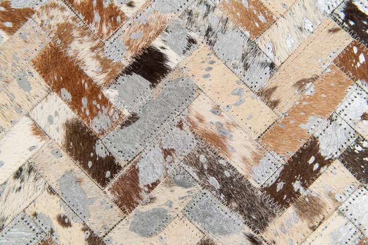 5' 2 x 7' 6 Cowhide Stocks Rug