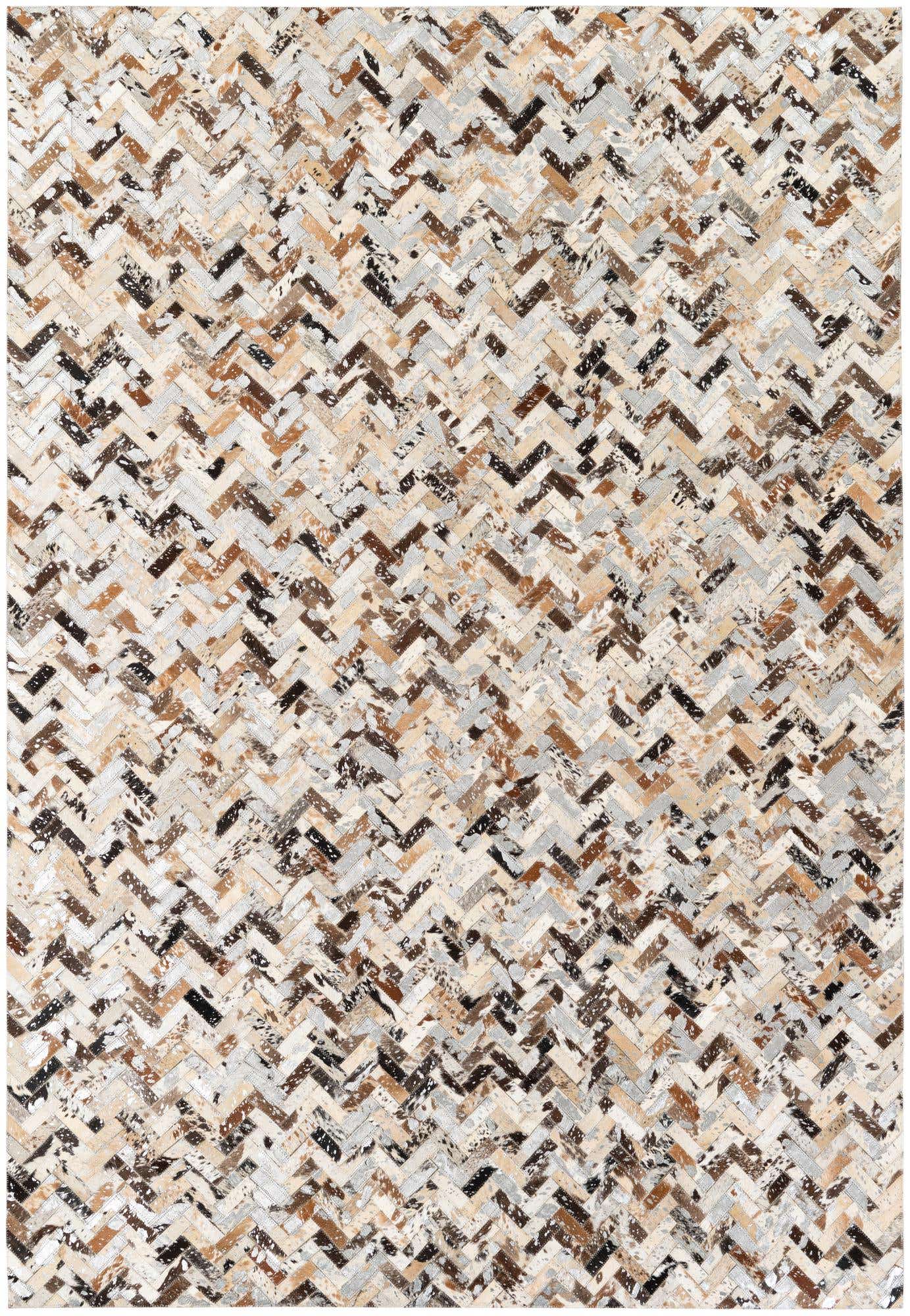 5' 2 x 7' 6 Cowhide Stocks Rug