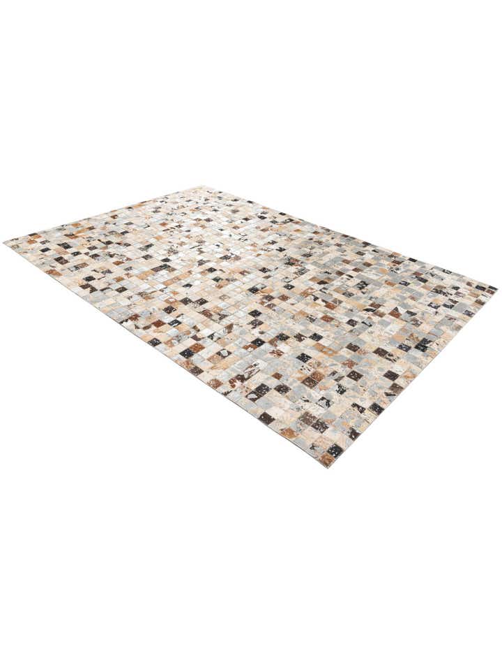 5' x 7' 3 Cowhide Stocks Rug
