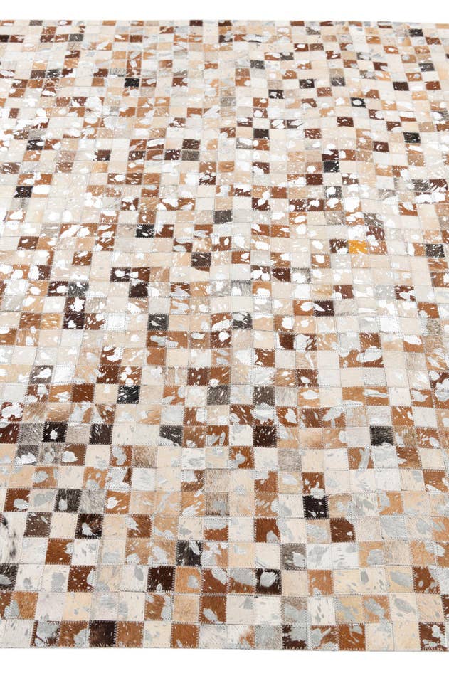 Detail image of 5' 1 x 8' Cowhide Stocks Rug