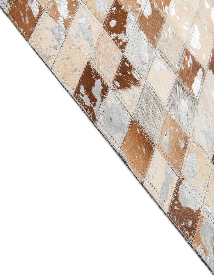 Detail image of 5' 1 x 8' Cowhide Stocks Rug