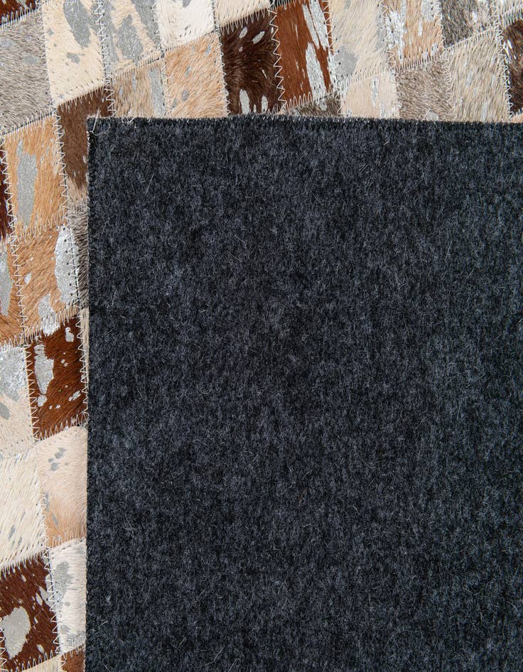 Detail image of 5' 1 x 8' Cowhide Stocks Rug