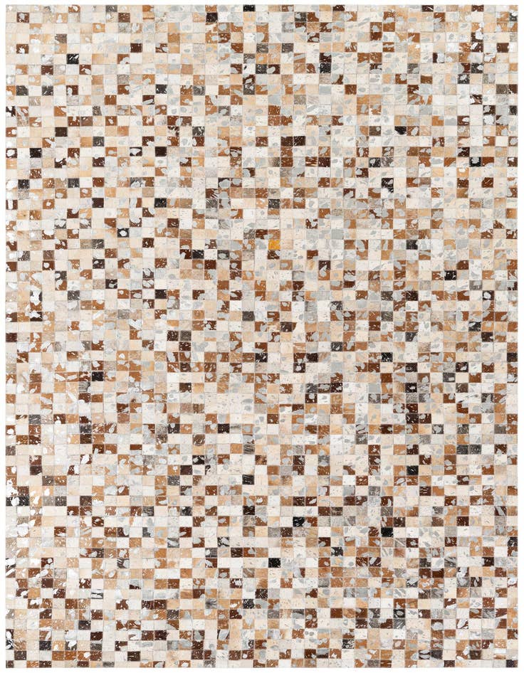 Detail image of 5' 1 x 8' Cowhide Stocks Rug