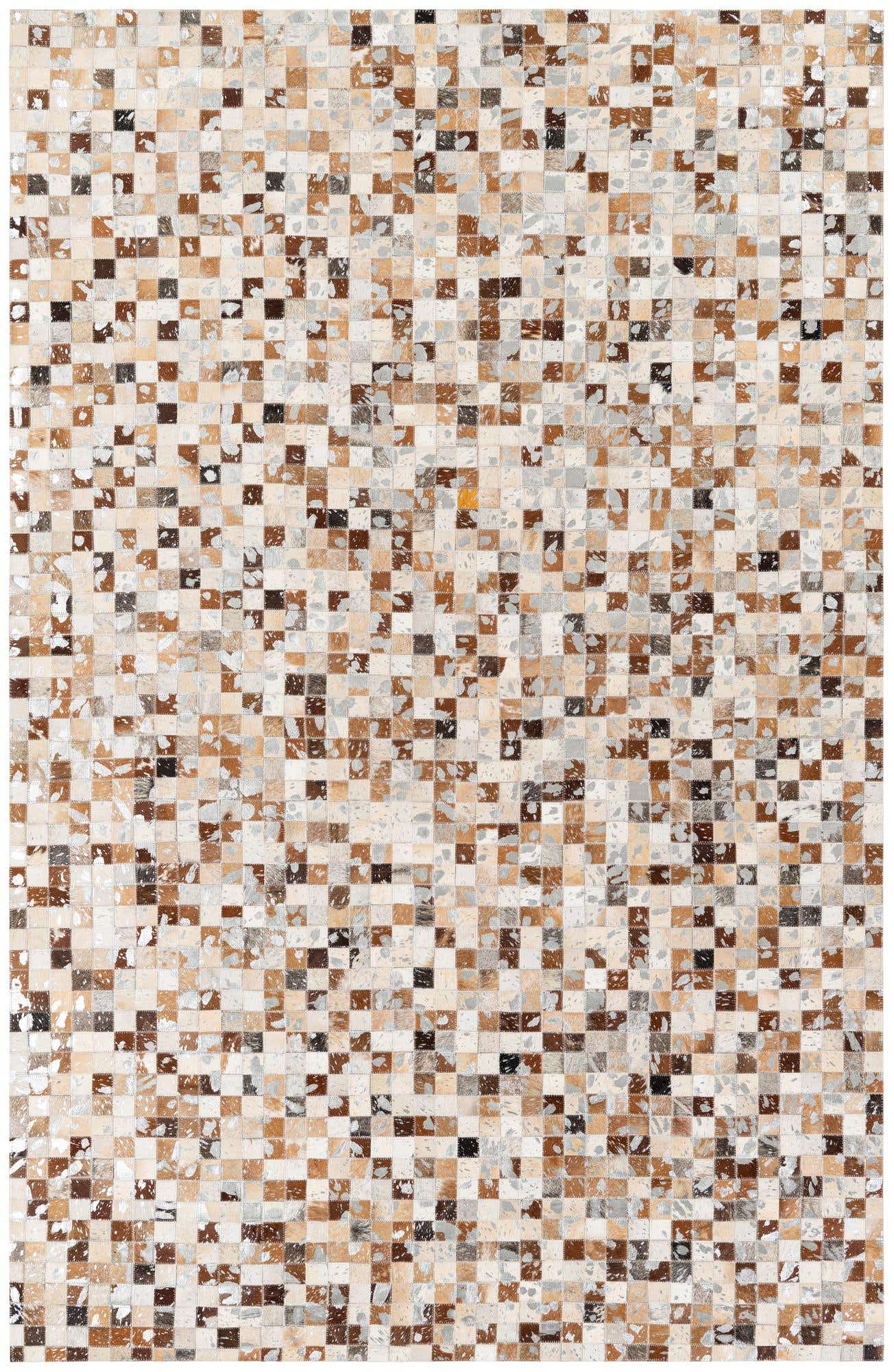 5' 1 x 8' Cowhide Stocks Rug