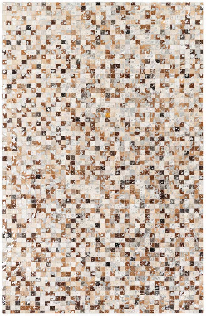 5' 1 x 8' Cowhide Stocks Rug