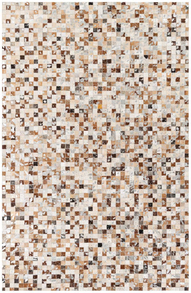 Detail image of 5' 1 x 8' Cowhide Stocks Rug