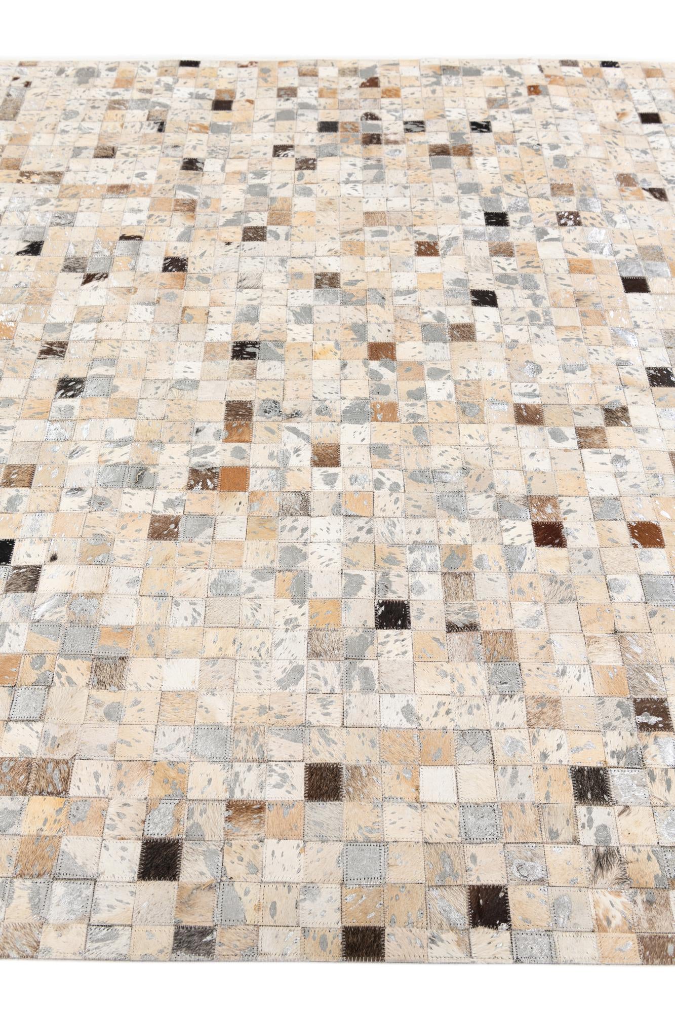 5' 2 x 7' 5 Cowhide Stocks Rug