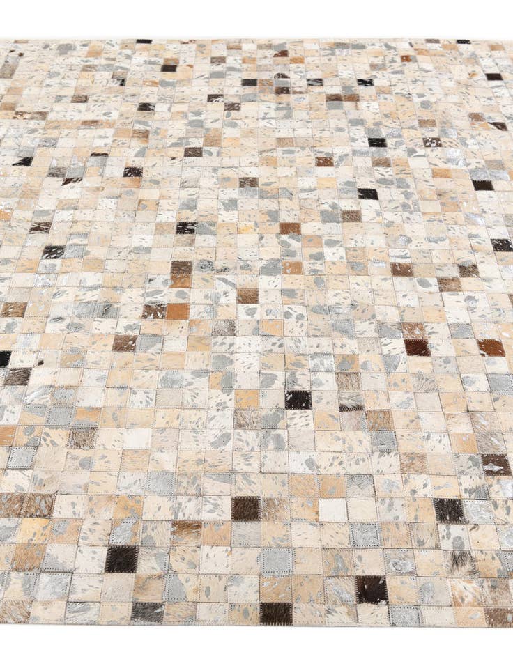 Detail image of 5' 2 x 7' 5 Cowhide Stocks Rug