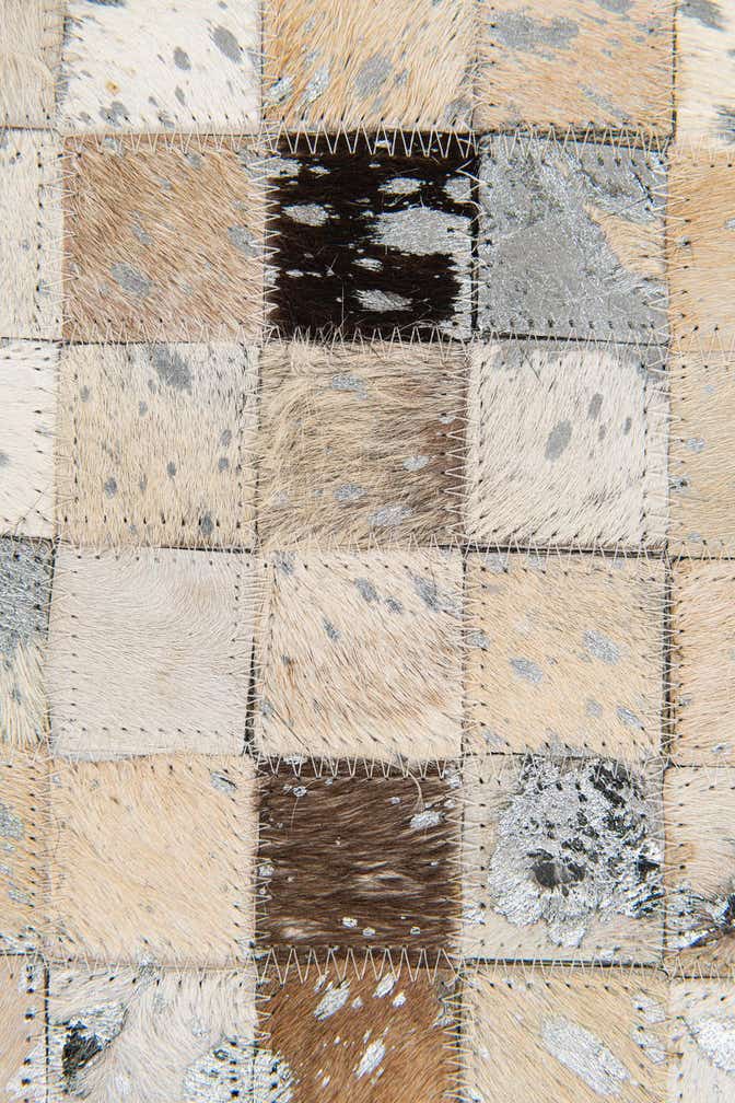 5' 2 x 7' 5 Cowhide Stocks Rug