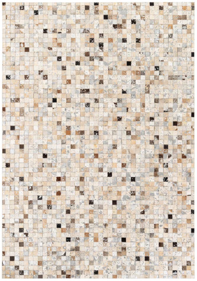 Detail image of 5' 2 x 7' 5 Cowhide Stocks Rug