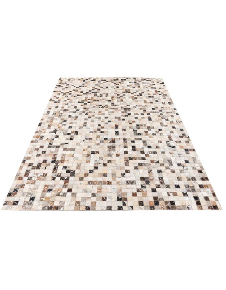 Detail image of 5' 3 x 7' 6 Cowhide Stocks Rug