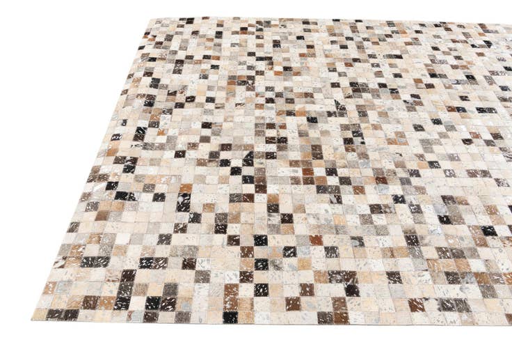 Detail image of 5' 3 x 7' 6 Cowhide Stocks Rug