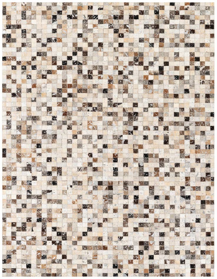 Detail image of 5' 3 x 7' 6 Cowhide Stocks Rug