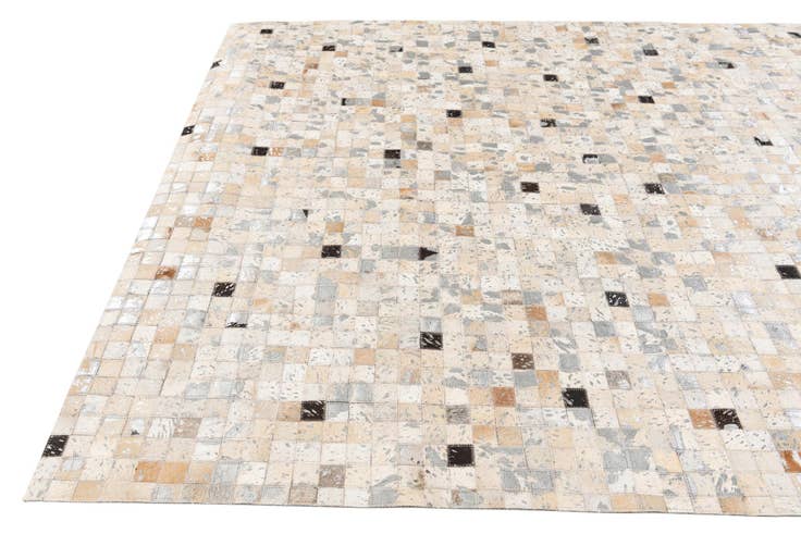 Detail image of 5' 4 x 7' 6 Cowhide Stocks Rug