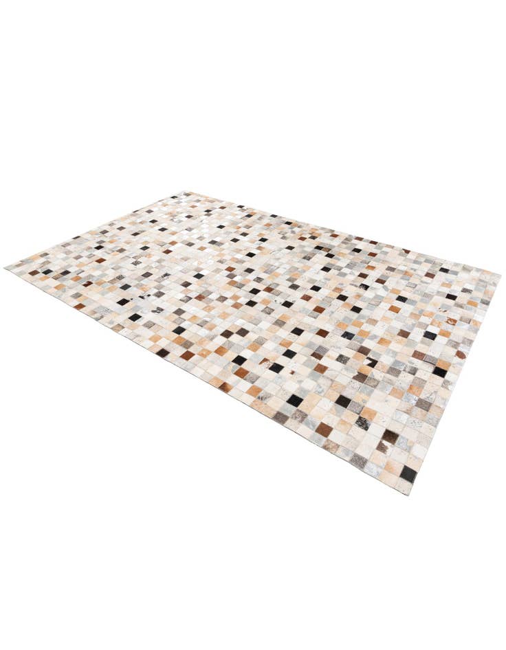 Detail image of 5' 2 x 8' 2 Cowhide Stocks Rug