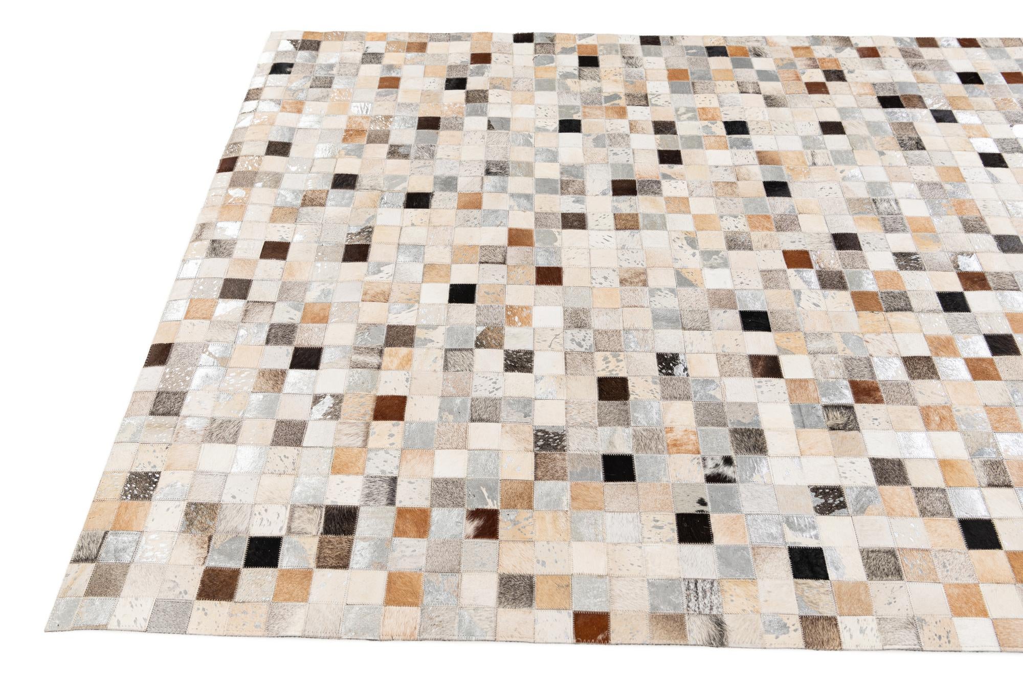 5' 2 x 8' 2 Cowhide Stocks Rug