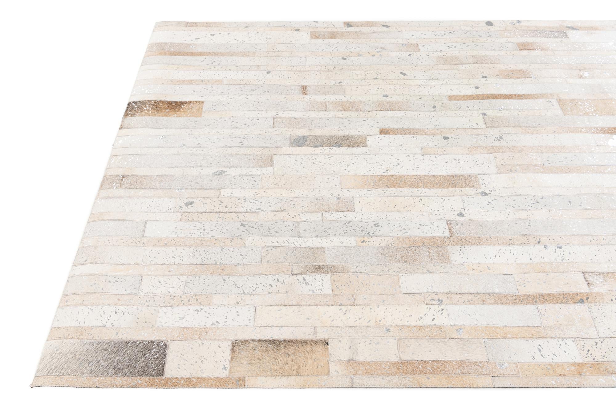 5' 1 x 8' 1 Cowhide Stocks Rug