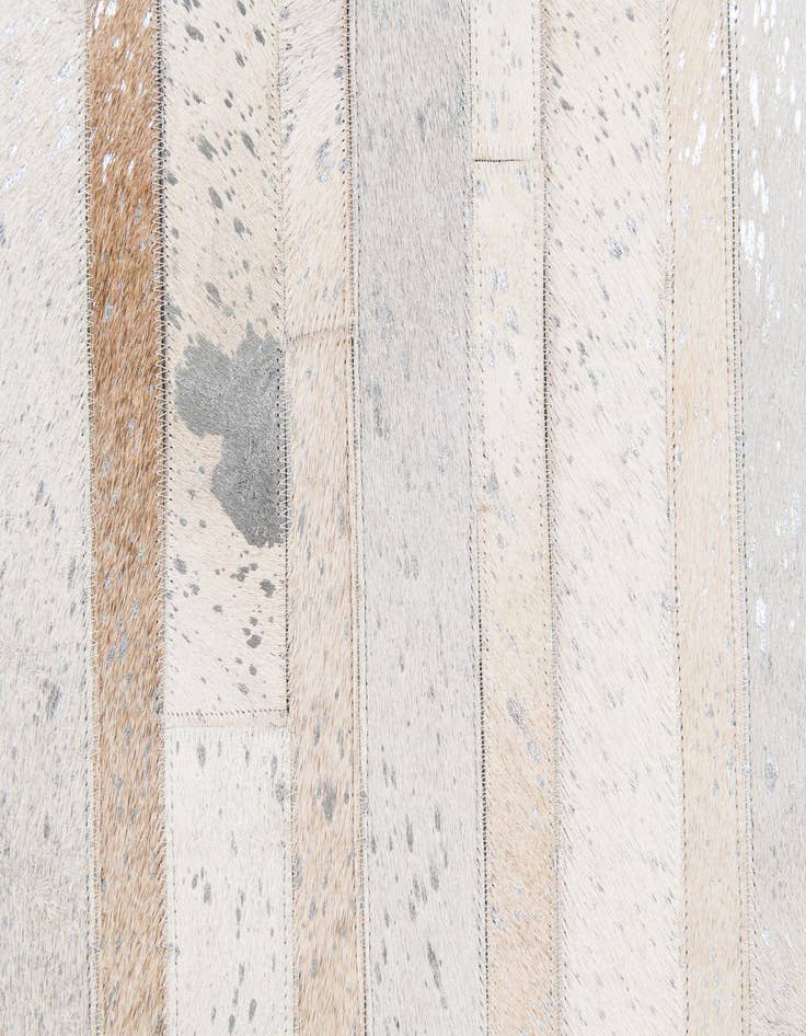 Detail image of 5' 1 x 8' 1 Cowhide Stocks Rug