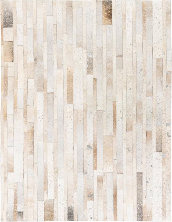 Detail image of 5' 1 x 8' 1 Cowhide Stocks Rug