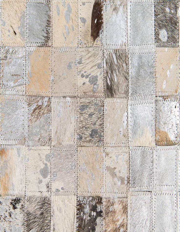 Detail image of 5' 4 x 7' 7 Cowhide Stocks Rug