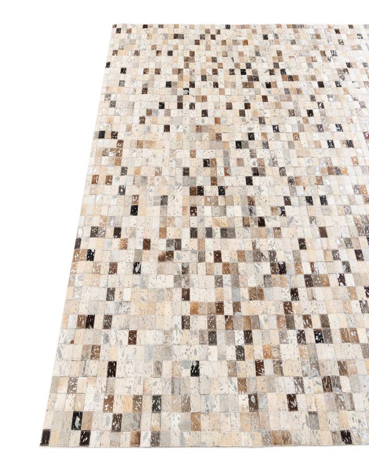 Detail image of 5' 4 x 7' 6 Cowhide Stocks Rug