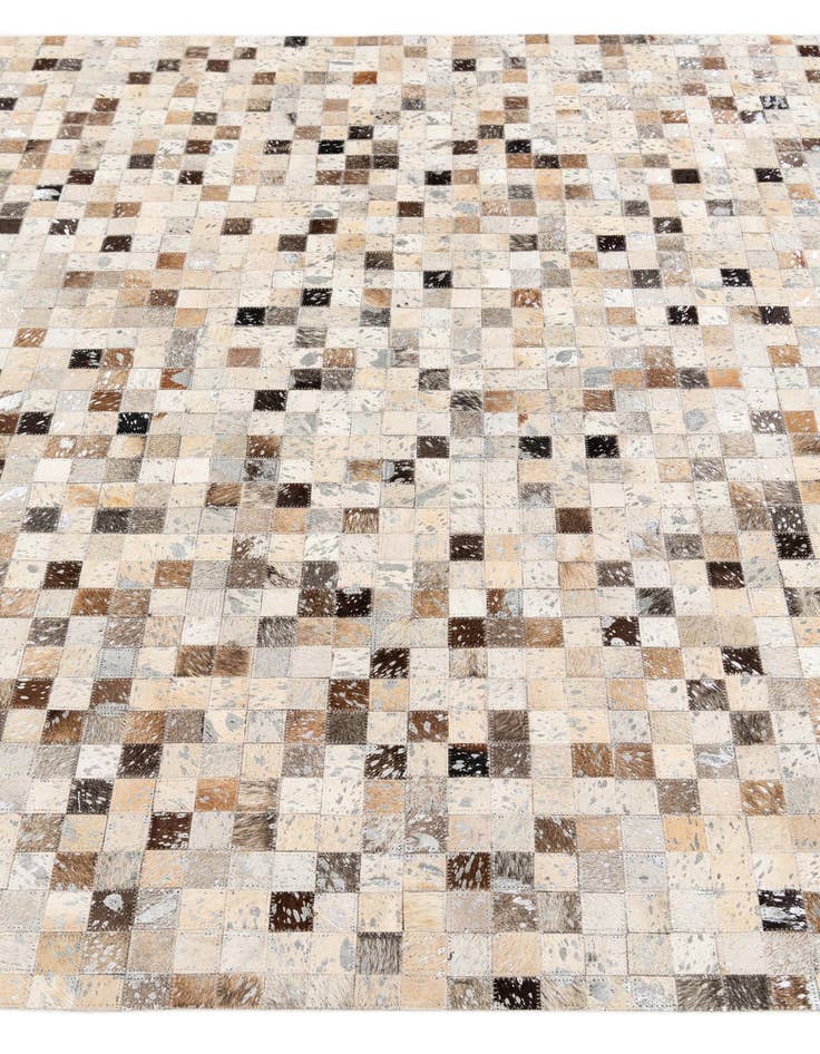 Detail image of 5' 4 x 7' 6 Cowhide Stocks Rug