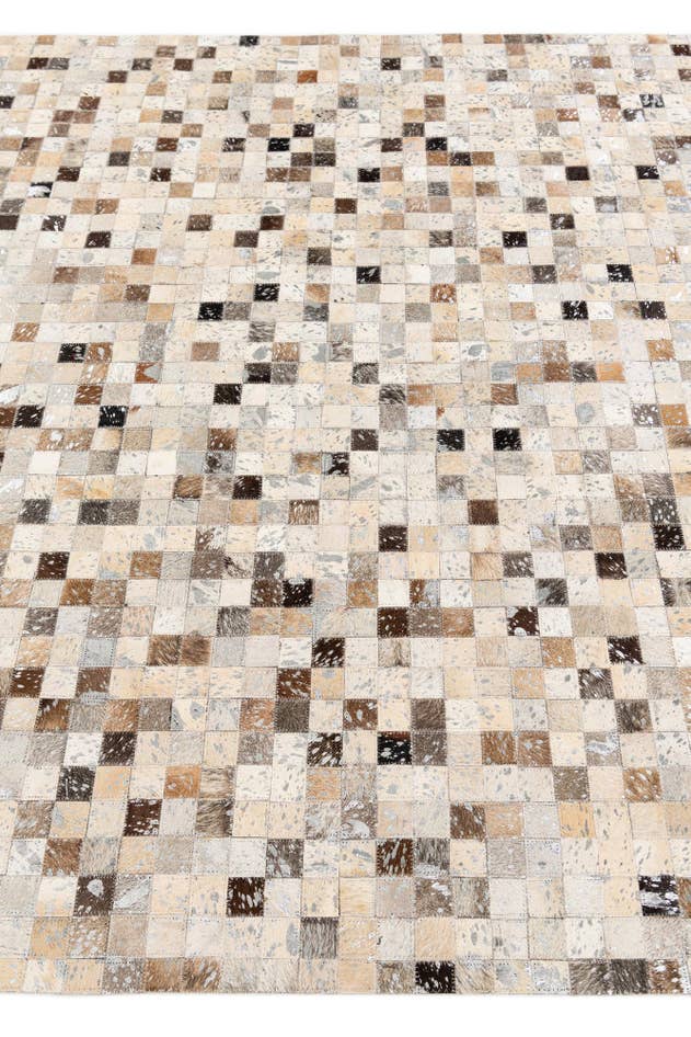 Detail image of 5' 4 x 7' 6 Cowhide Stocks Rug