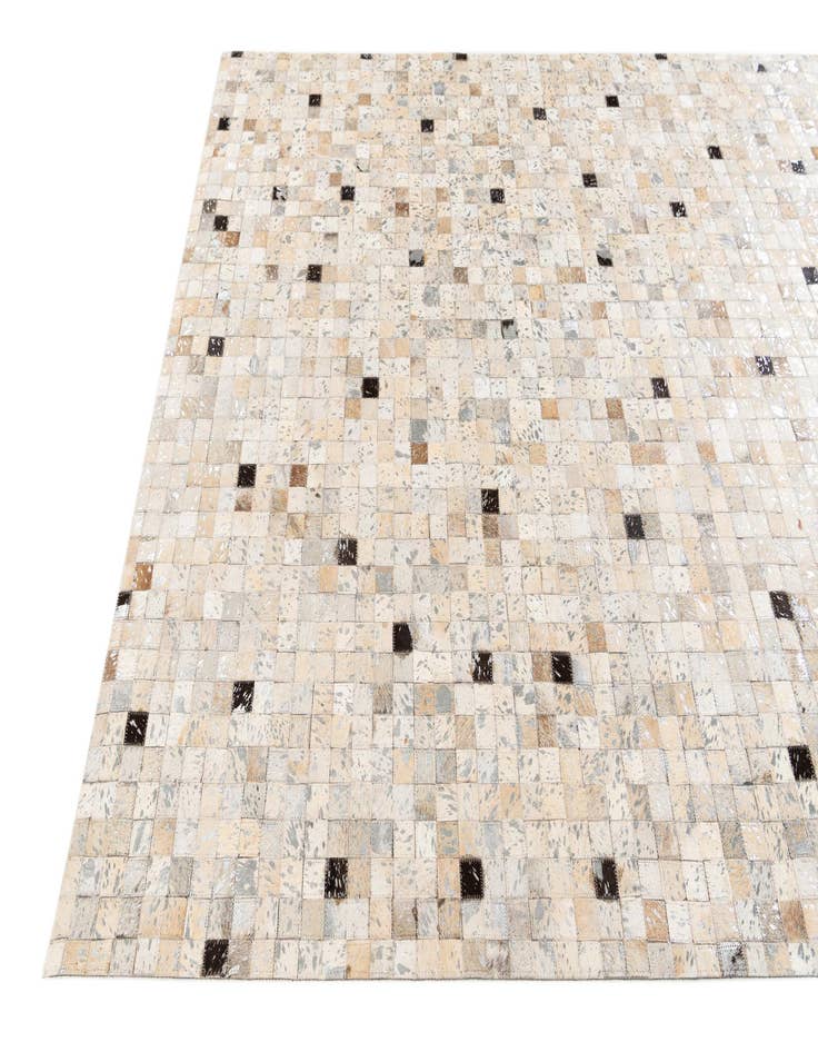 Detail image of 5' 3 x 7' 7 Cowhide Stocks Rug