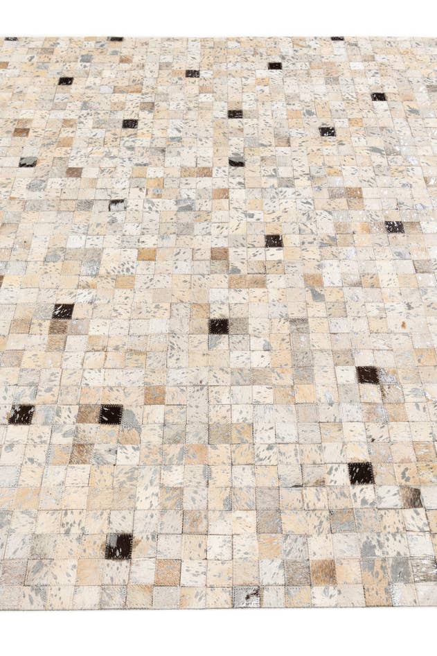 Detail image of 5' 3 x 7' 7 Cowhide Stocks Rug