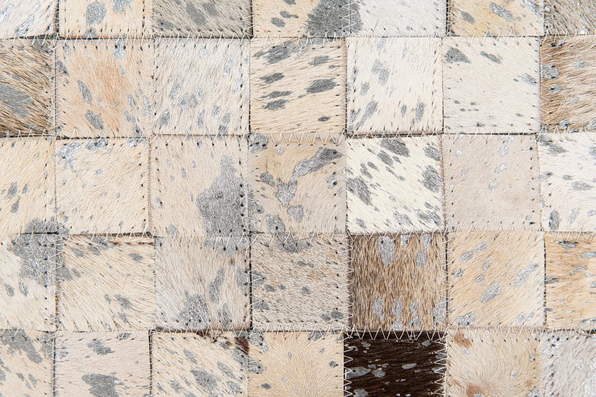 5' 3 x 7' 7 Cowhide Stocks Rug